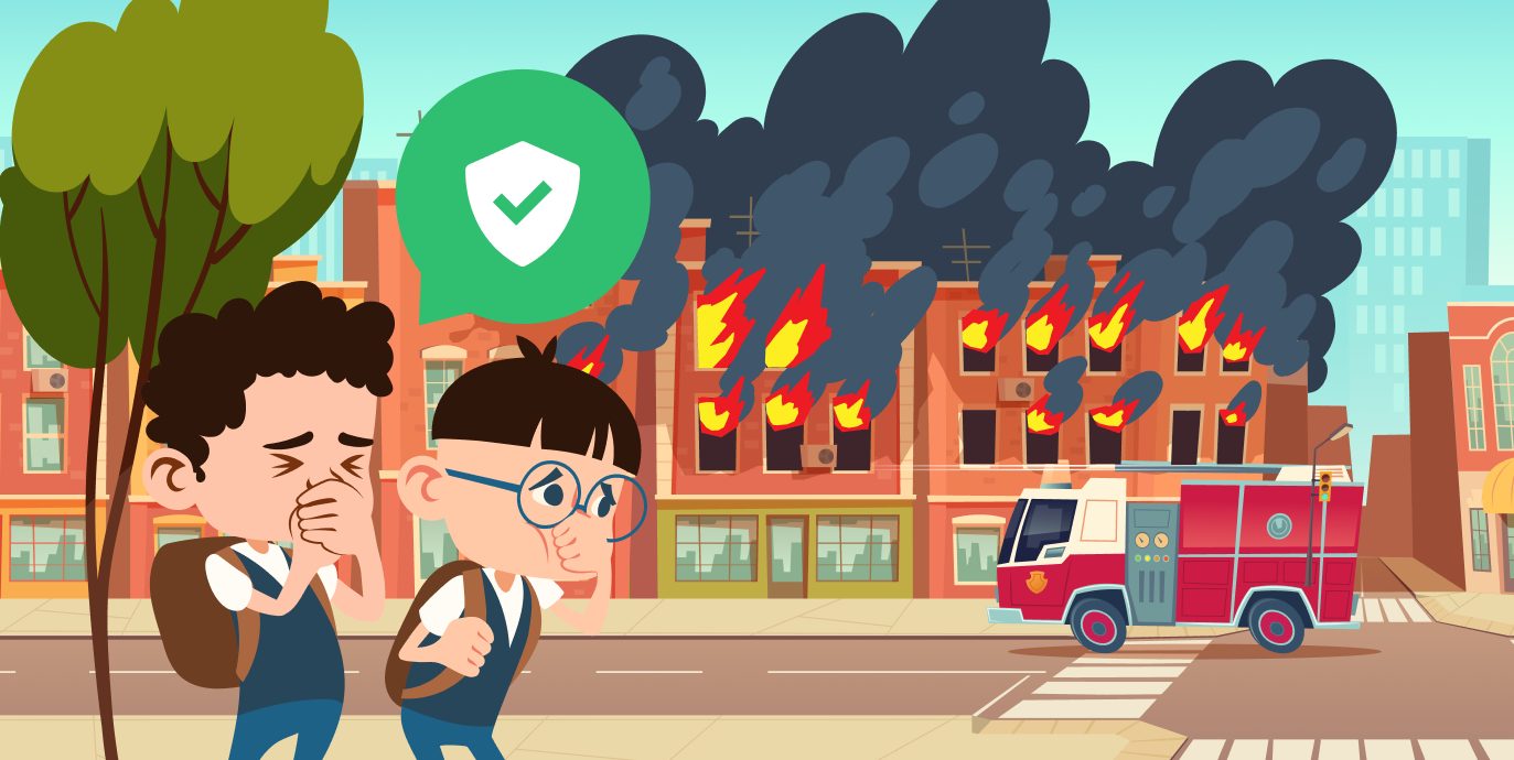 cháy trường học