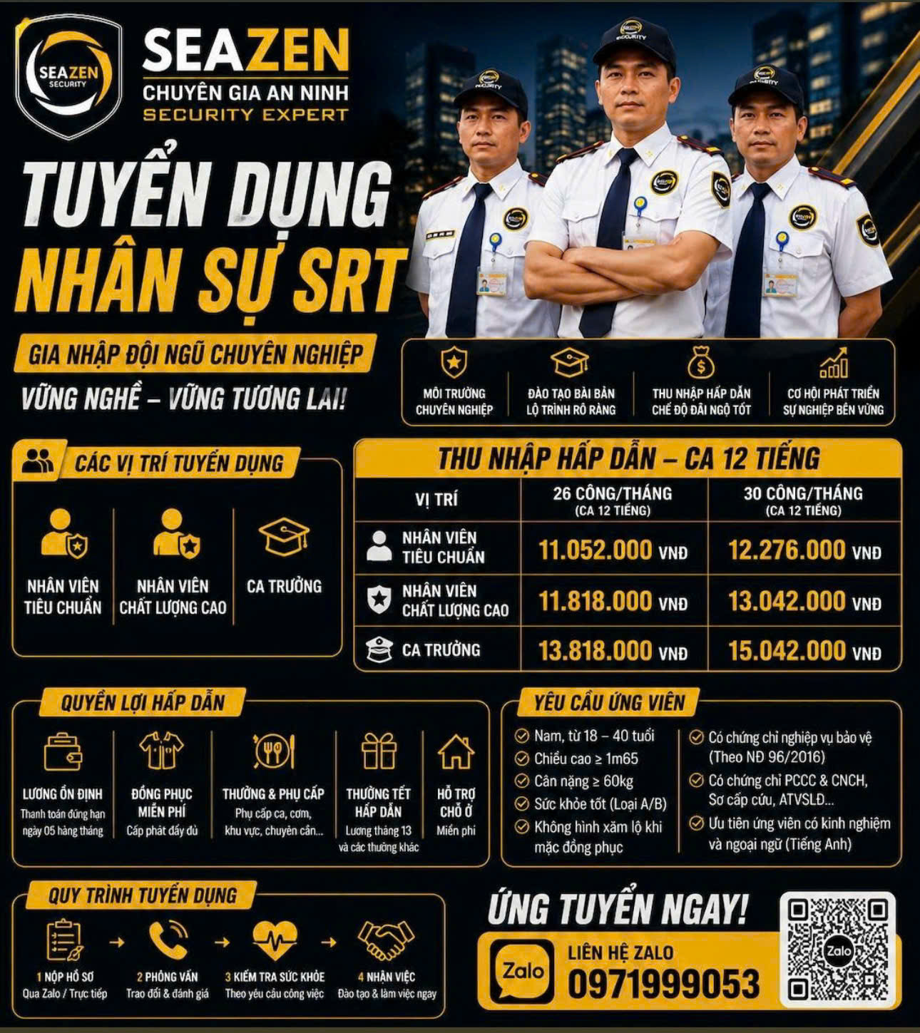 TUYỂN DỤNG ĐỘI PHẢN ỨNG NHANH SEAZEN SECURITY! 🚨🛡️